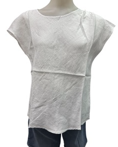 Corfu Womens Top Linen Breeze White [Siz:8]
