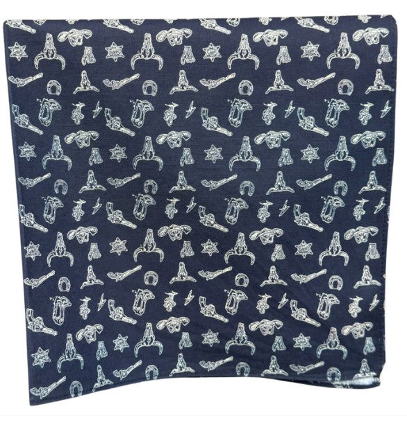 Bush Mits Navy Eston Jones by Jess Scott Neck Scarf
