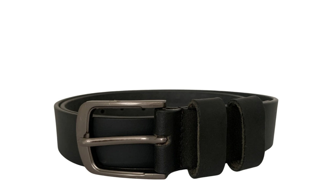 Cenzoni Fashions Black Leather Belt 40mm [Siz:34]
