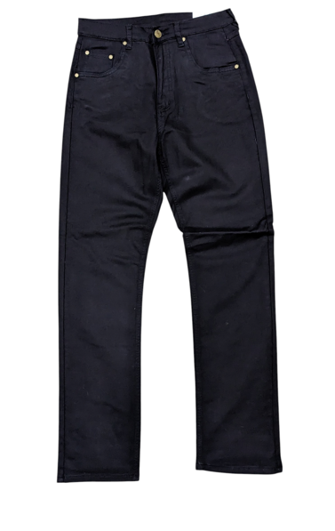 Corfu Womens Easy Fit Comfort Jean - Solid Black 