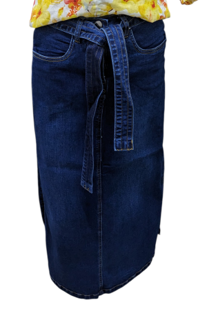 Corfu Womens Modern Rise Denim Skirt [Siz:8]