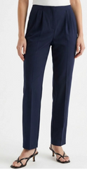 Corfu Womens 7/8th length Winter Sateen Pants [Col:French Navy Siz:16]