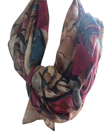 Corfu Womens Scarf [Col:Teal Mulberry]
