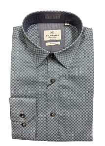 A K DEMIRE Mens Slim Fit L/S Shirt [Siz:S]