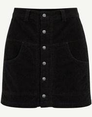 Outback Supply Co Womens Corduroy Skirt - Black [Siz:6]