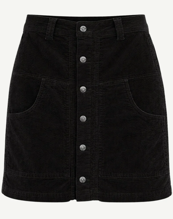 Outback Supply Co Womens Corduroy Skirt - Black [Siz:6]