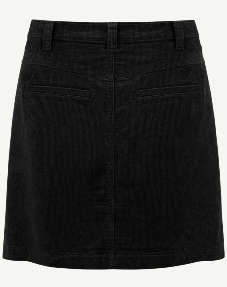 Outback Supply Co Womens Corduroy Skirt - Black [Siz:6]
