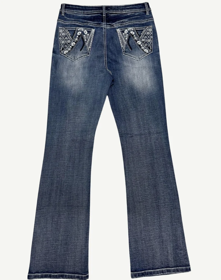 Outback Supply Co Womens Lockyer Bling Jeans (High Rise) [Siz:6]