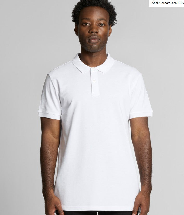 Ascolour Mens Pique Polo [Col:White Siz:XS]