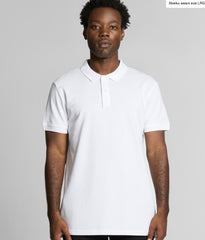 Ascolour Mens Pique Polo [Col:White Siz:XS]