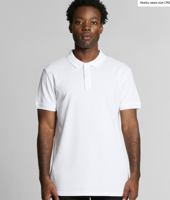 Ascolour Mens Pique Polo [Col:White Siz:XS]