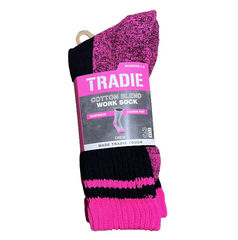 Tradie Lady Cotton Work Sock 3pk [Siz:5-8]