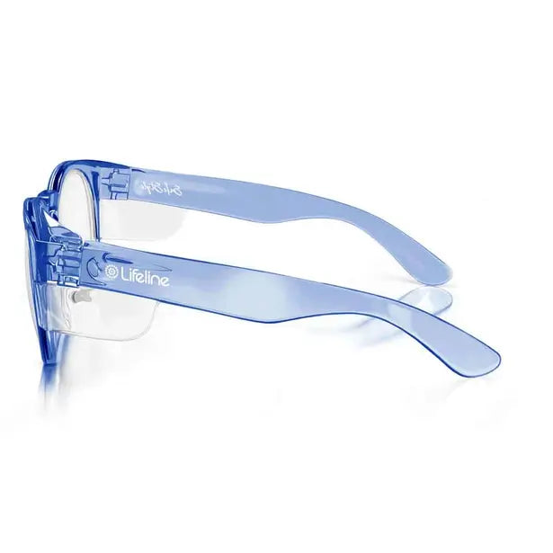 SafeStyle Cruisers Blue Frame UV400 Clear Lens Safety Glasses