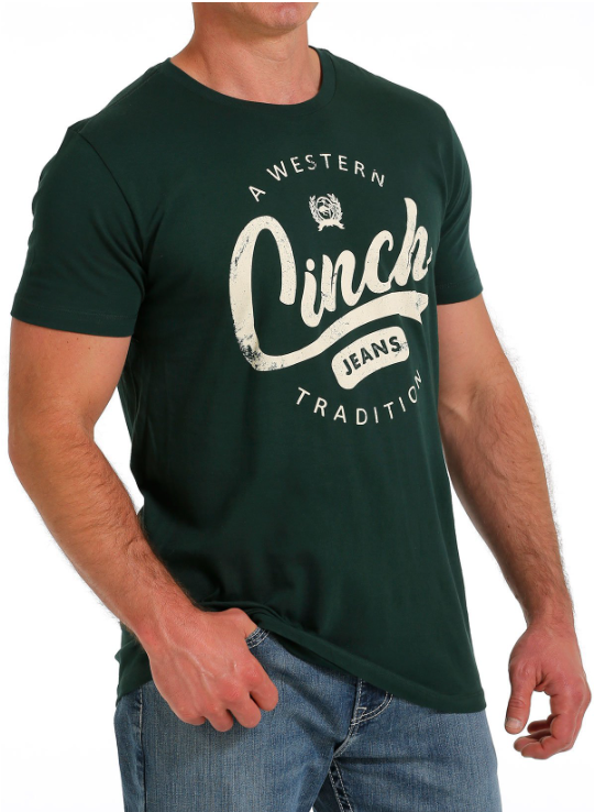 Cinch Mens T-Shirt 'A Western Tradition' - Green