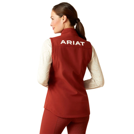 Ariat Womens New Team Softshell Vest - Fired Brick