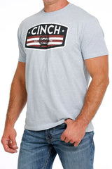 Cinch Mens Tee - Light Blue