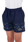 Pure Western Boys Drew Boardshort - Navy/Tan