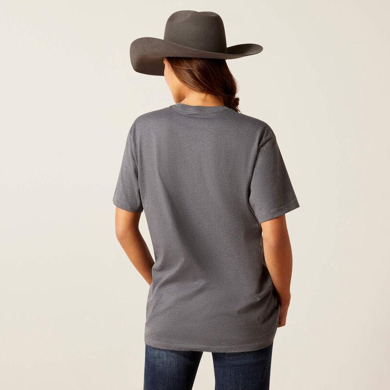 Ariat Womens Denim Label T-Shirt - Charcoal Heather