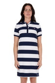 Thomas Cook Womens Beth Short Sleeve Polo Dress - Navy/White