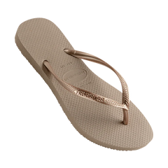 Havaianas Slim Metallic Rose Gold Female Thongs