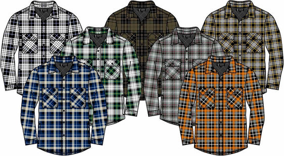 Pilbara Flannelette Men's Quilted Shirt Assorted