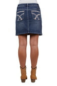 Pure Western Womens Davina Denim Skirt - Indigo