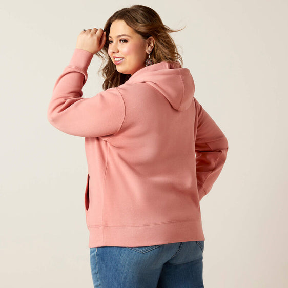 Ariat Women's Fading Lines Hoodie - Dusty Rose