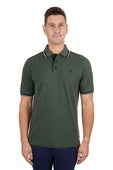 Thomas Cook Mens Logan Tailored Short Sleeve Polo - Dark Green