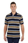 Thomas Cook Mens Troy 1 Pocket Short Sleeve Polo - Navy/Tan