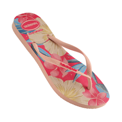 Havaianas Slim Floral Thongs - Pink