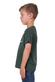 Pure Western Boys Enzo Short Sleeve Tee - Green Marle