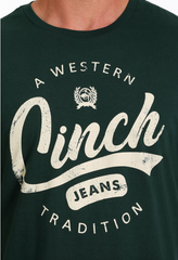 Cinch Mens T-Shirt 'A Western Tradition' - Green