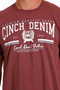 Cinch Mens S/S Tee - Heather Burgundy