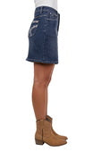 Pure Western Womens Davina Denim Skirt - Indigo