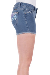 Pure Western Womens Audrey Short - Faded Blue