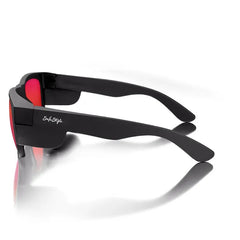 Safestyle Fusions Matte Black Frame/Mirror Red Polarised UV400 Safety Glasses