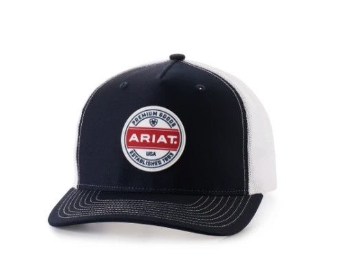 Ariat Mens 112 Cap Logo Patch - Navy/White