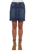 Pure Western Womens Davina Denim Skirt - Indigo