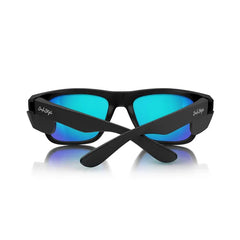 SafeStyle Fusions Matte Black Frame/Mirror Blue Polarised UV400 Safety Glasses FMBBP100