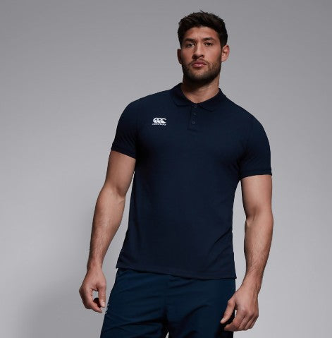 Canterbury Mens Waimak Polo Shirt - Navy [Siz:S]