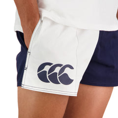 Canterbury Cotton Harlequin Shorts with Pocket [Col:Navy/White Siz:34]