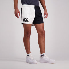 Canterbury Cotton Harlequin Shorts with Pocket [Col:Black/White Siz:40]