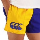 Canterbury Cotton Harlequin Shorts with Pocket [Col:Gold/Royal Siz:36]