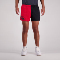 Canterbury Cotton Harlequin Shorts with Pocket [Col:Scarlet/Black Siz:46]