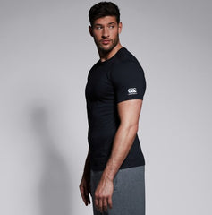 Canterbury Mens Club Plain Tee - Black [Siz:S]