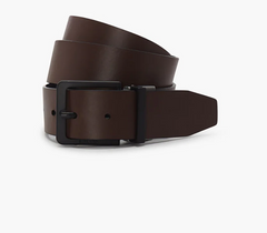 Levi's Men's Louis Reversible Belt - Black/Brown [Siz:34]