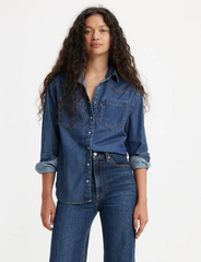 Levis Womens Teodora Western Shirt [Col:Air Space 5 Siz:XS]