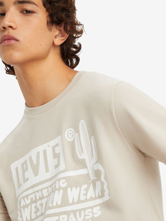 Levi Men's Classic Graphic T-Shirt - Feather Grey [Siz:S]