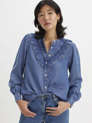 Levi Womens Carinna Blouse - In Patches 2 [Siz:XS]