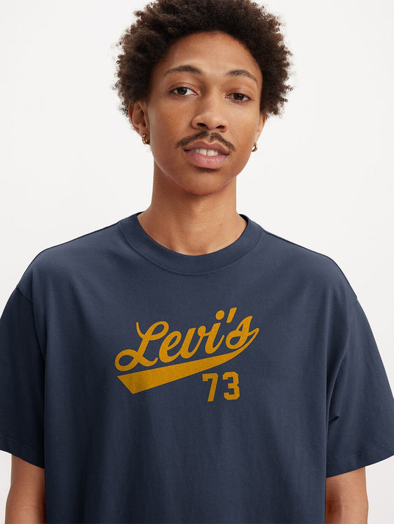 Levi Mens Graphic Vintage Fit T-Shirt - Dress Blues [Siz:S]
